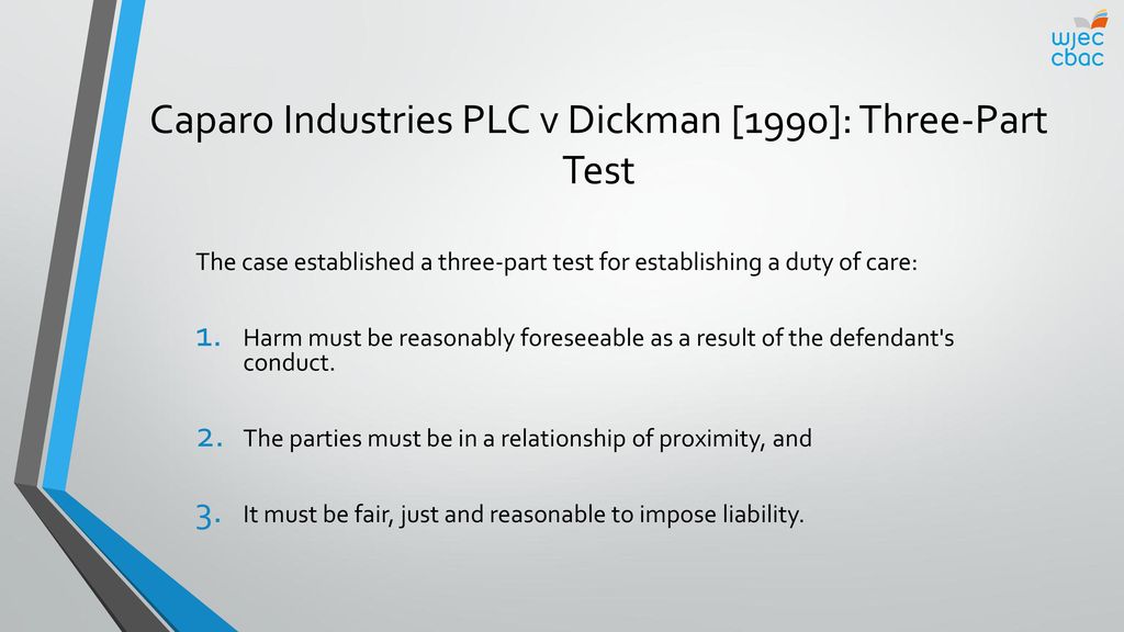 Liability In Negligence For Injury To People And Damage To Property Ppt Download
