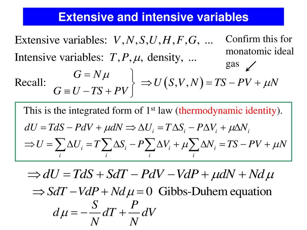 Lecture 14 More On Thermodynamic Potentials Ppt Download