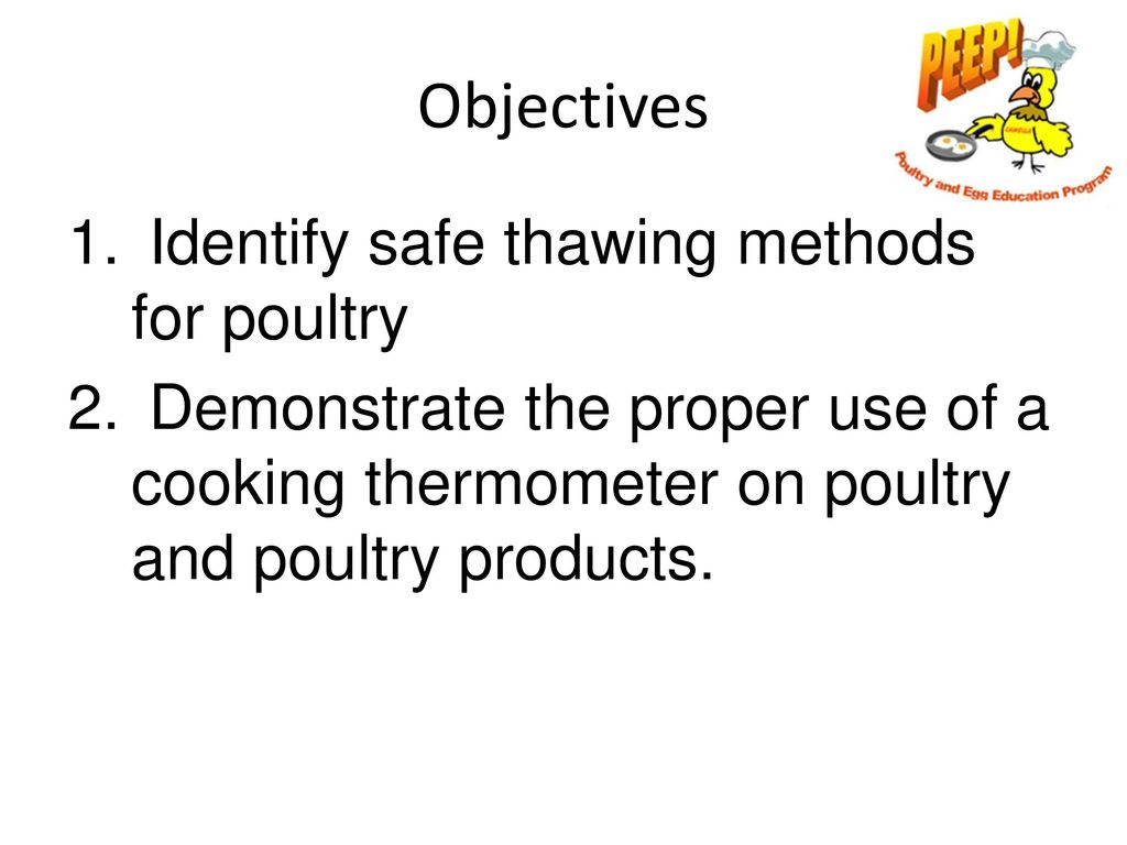 Poultry Thawing Chart