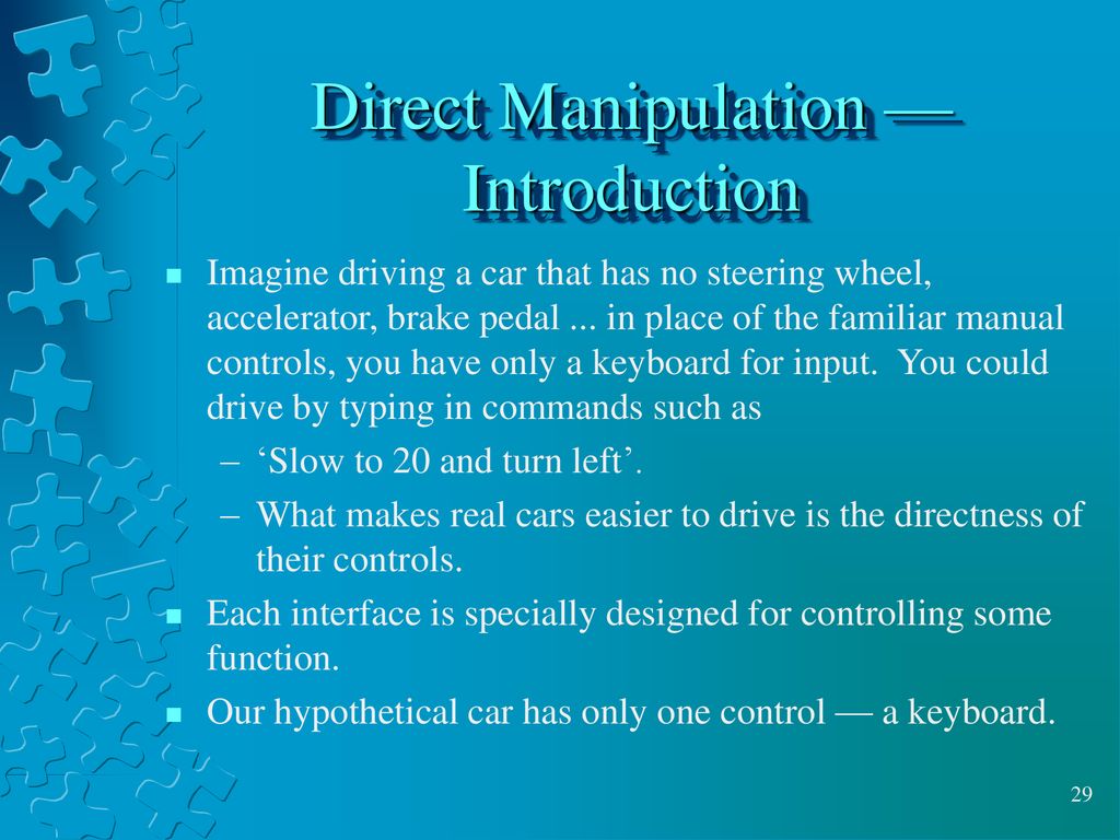 Direct Manipulation —Introduction