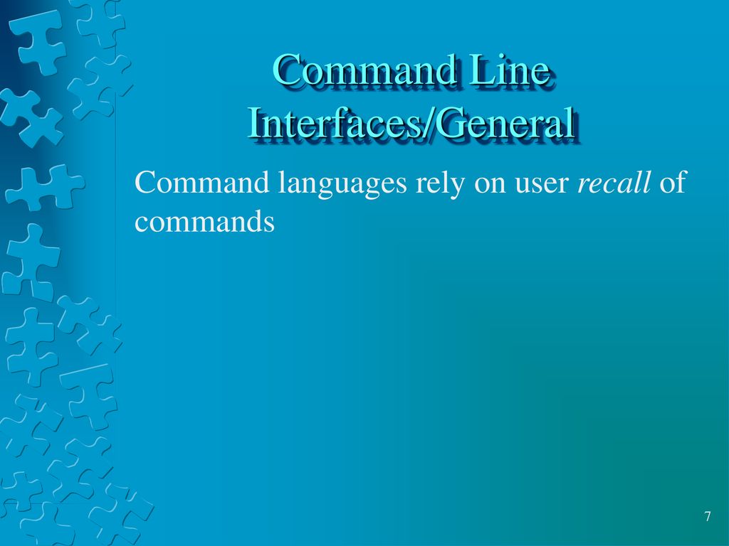 Command Line Interfaces/General