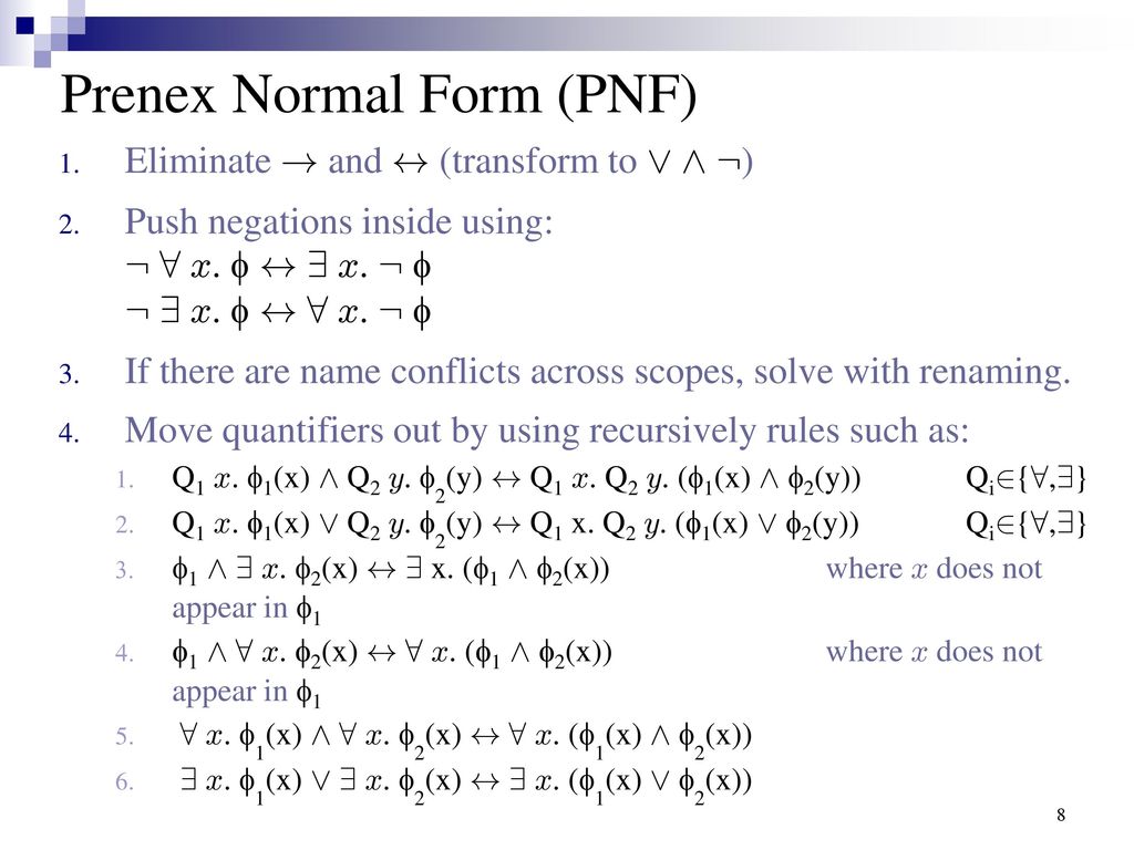 Decision Procedures An Algorithmic Point Of View Ppt Download