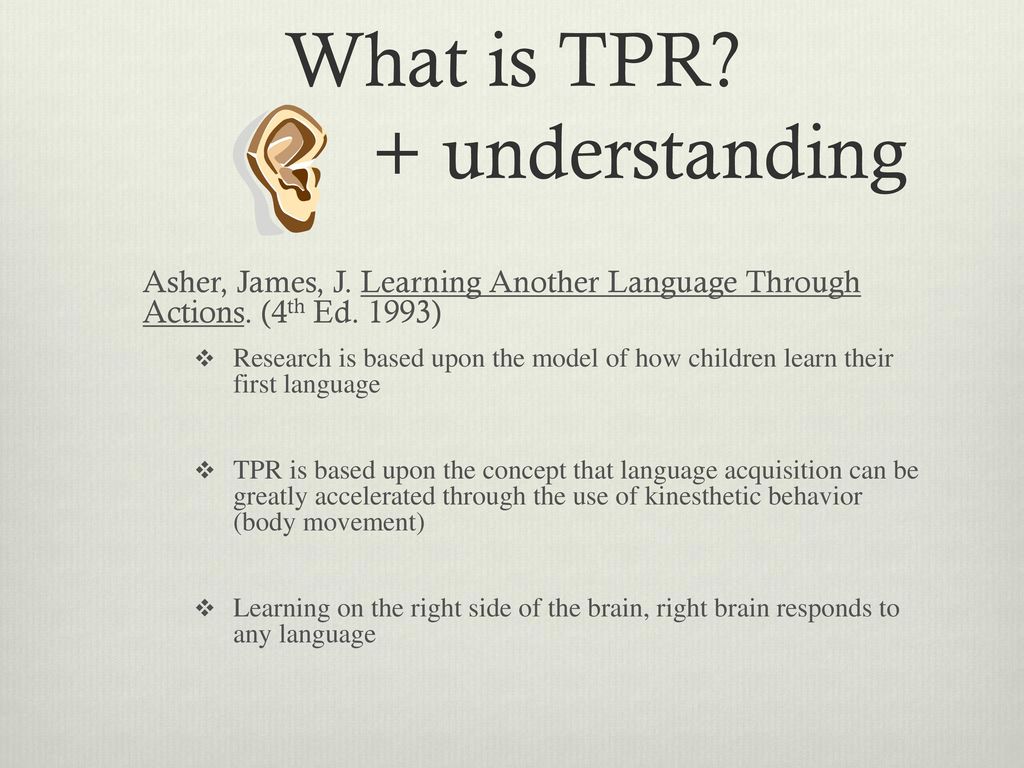 Total Physical Response Ppt Download - 