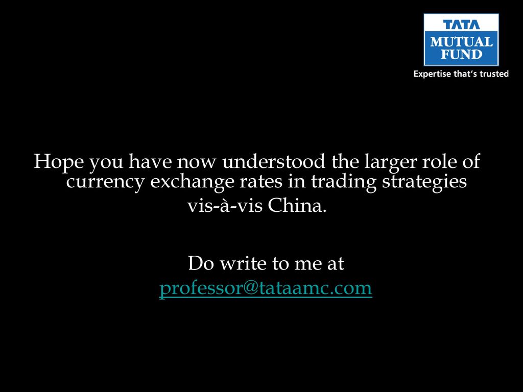 Hope you have now understood the larger role of currency exchange rates in trading strategies