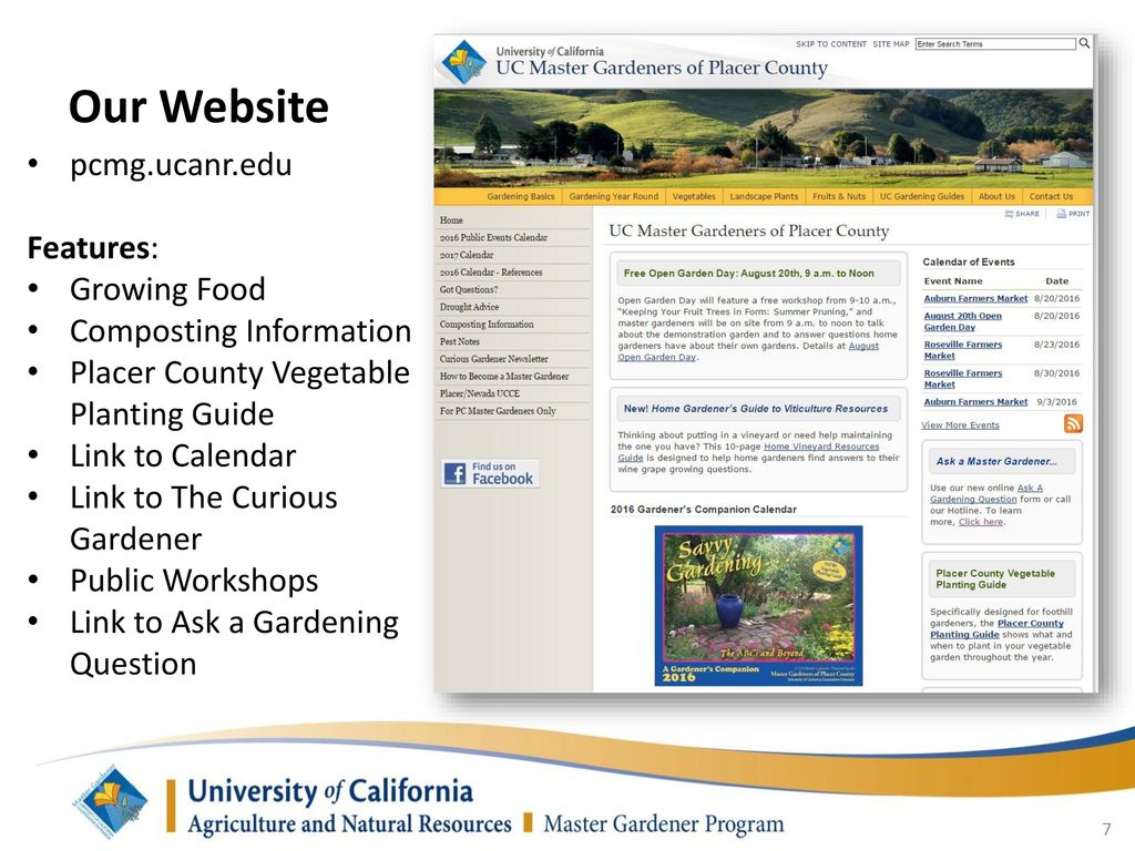 UCCE Master Gardener Class of ppt download