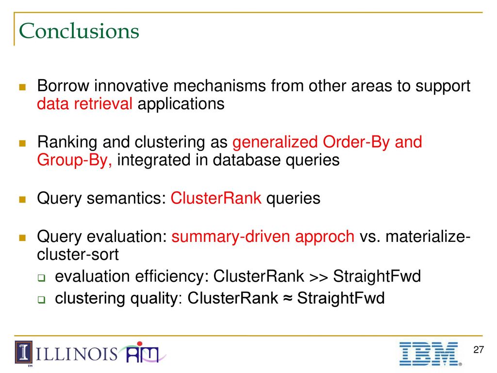 Supporting Ranking and Clustering as Generalized Order-By and Group-By ...