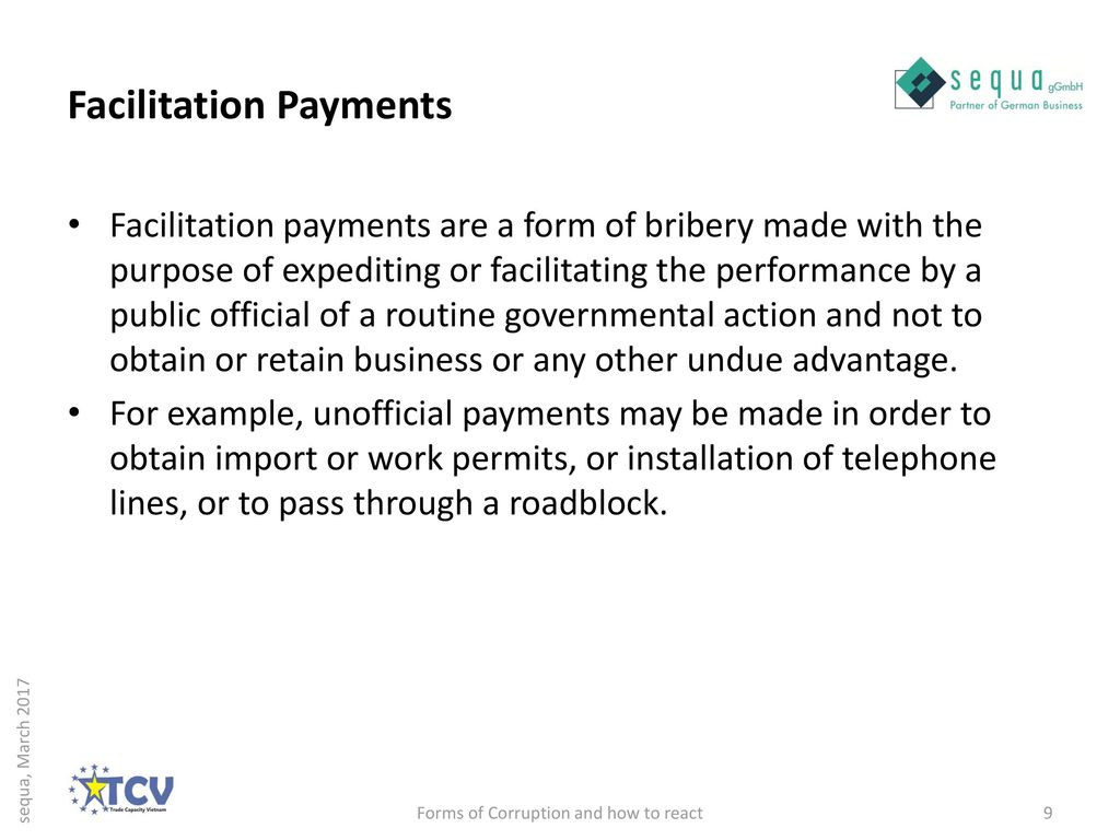 Facilitation Payments