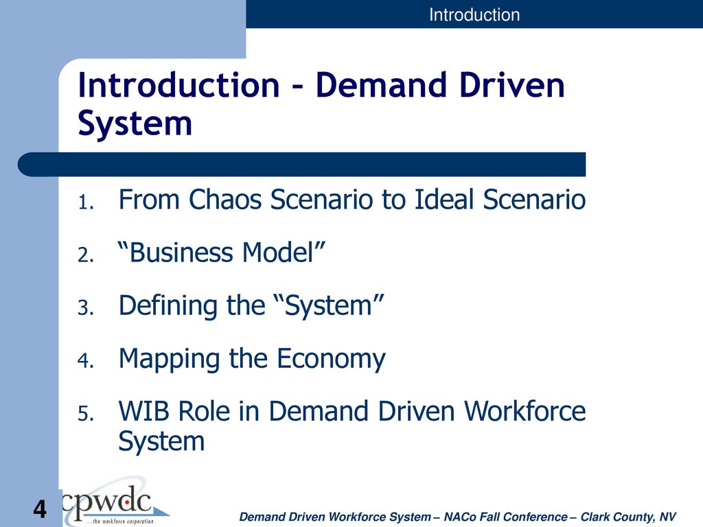 Introduction – Demand Driven System