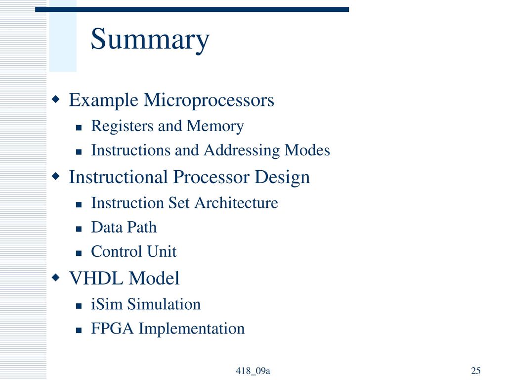 ELEC 418 Advanced Digital Systems Dr. Ron Hayne - ppt download