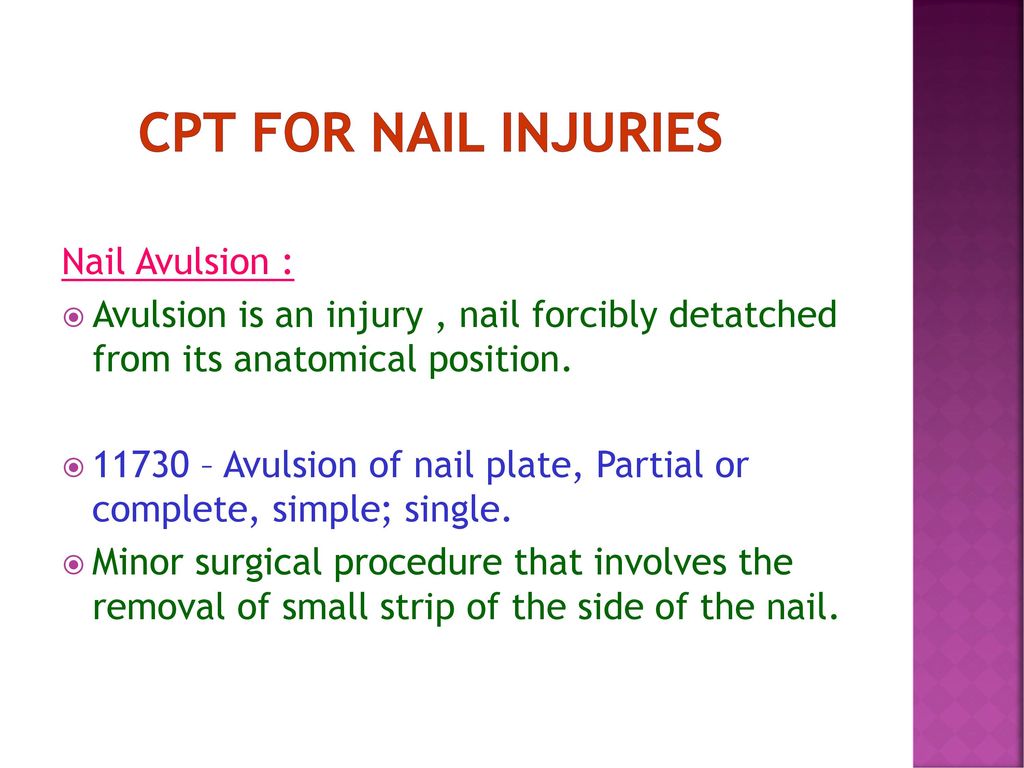CPT+for+nail+injuries+Nail+Avulsion+%3A