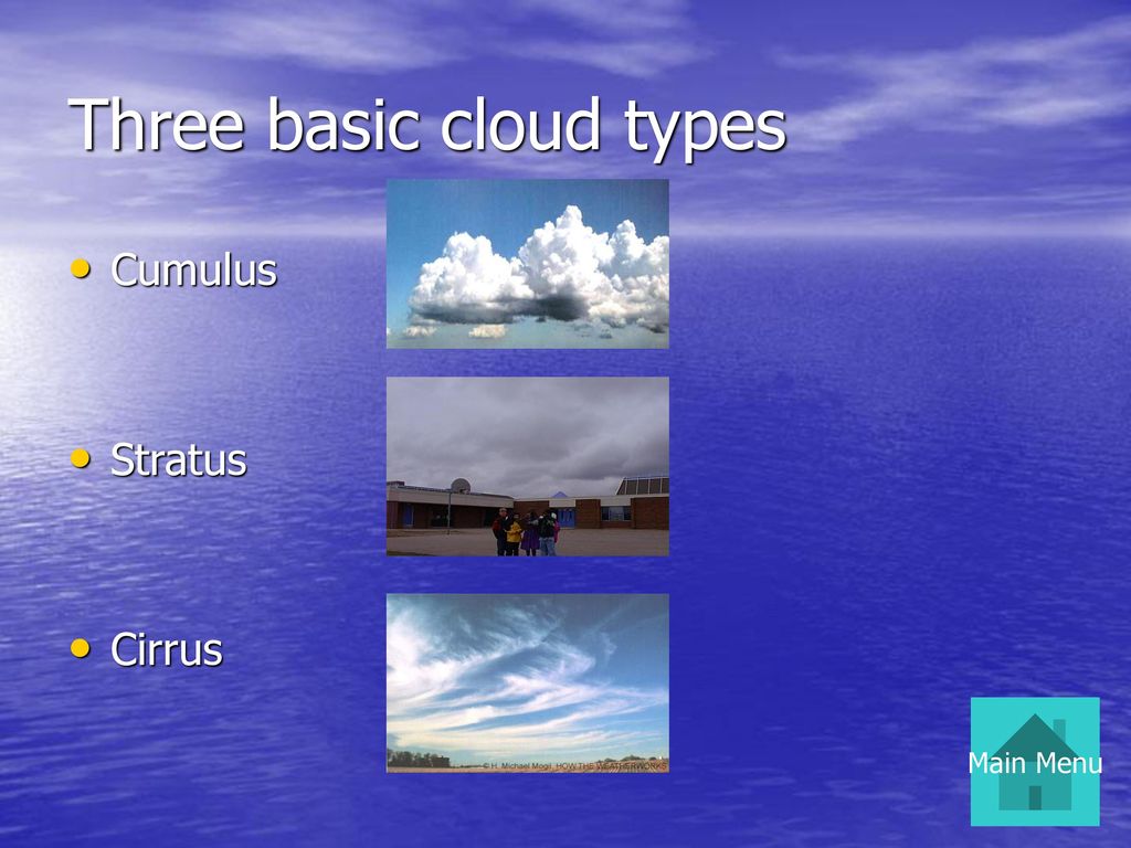 Basic types of clouds