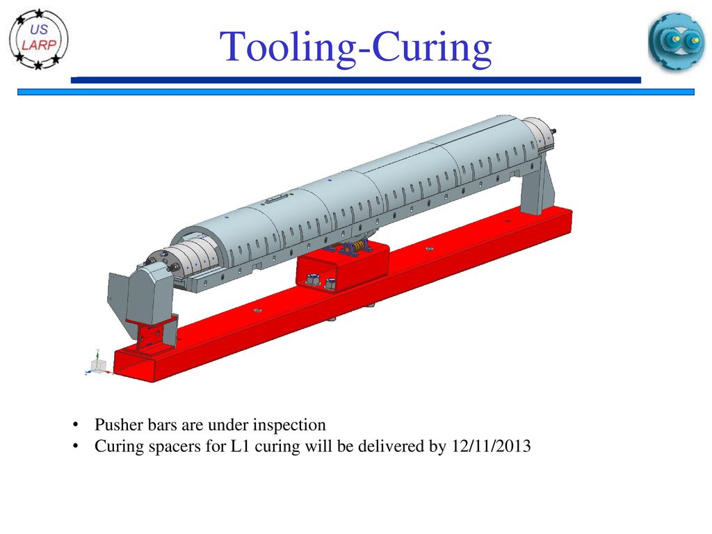 Tooling-Curing Pusher bars are under inspection