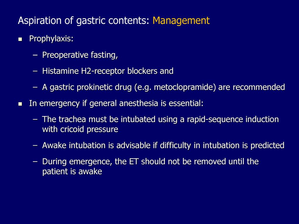 Respiratory Complications DURING General Anesthesia - ppt download