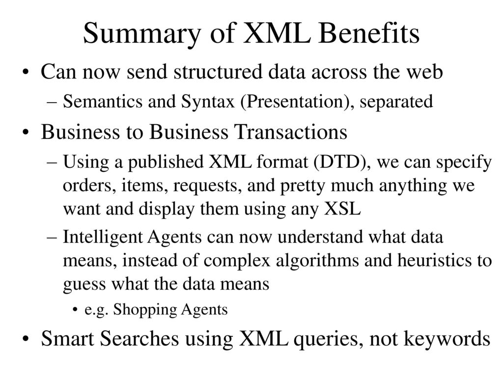 Applications of Context Free Grammars CS351 Introduction to XML - ppt ...