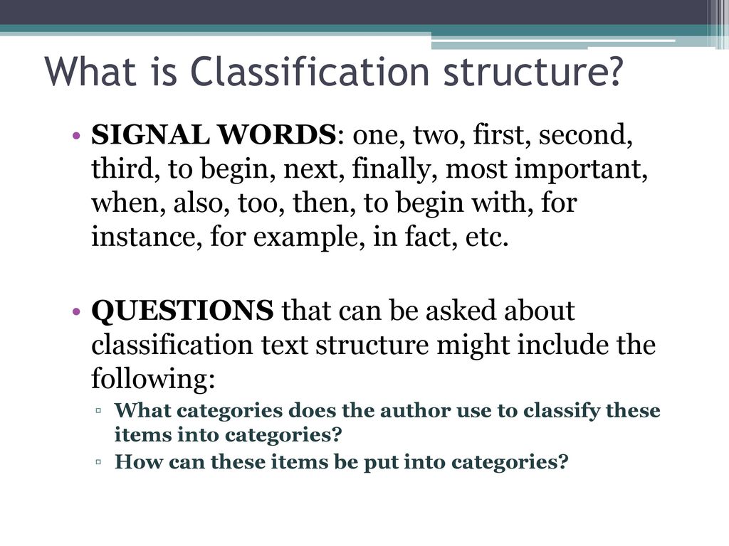 Unit 2 : Patterns of Organization/Text Structure - ppt download