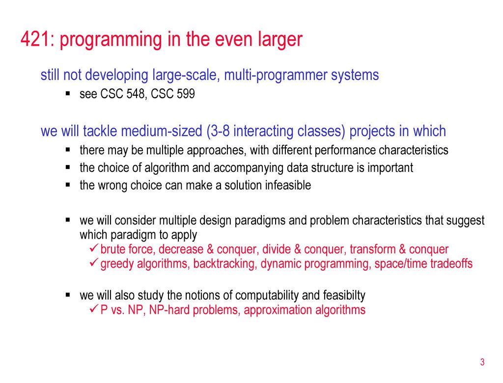CSC 421: Algorithm Design & Analysis - ppt download