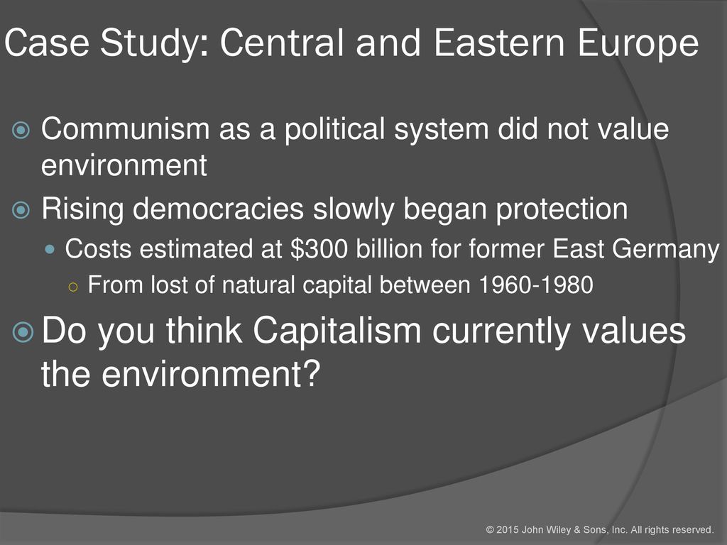 Case Study: Central and Eastern Europe