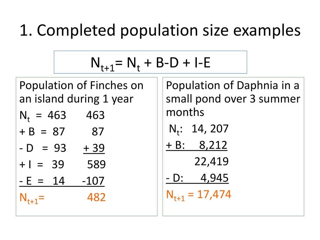 Lecture 2 Population Growth Rates Ppt Download