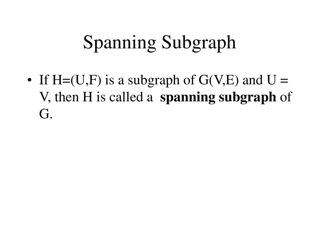 Subgraphs Lecture Ppt Download
