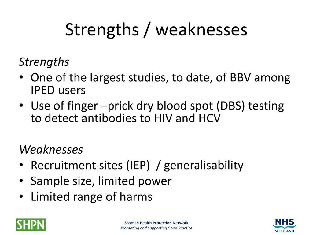 Strengths / weaknesses