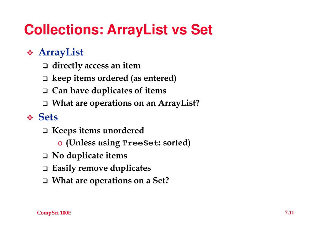 Sets Set is an unordered list of items - ppt download