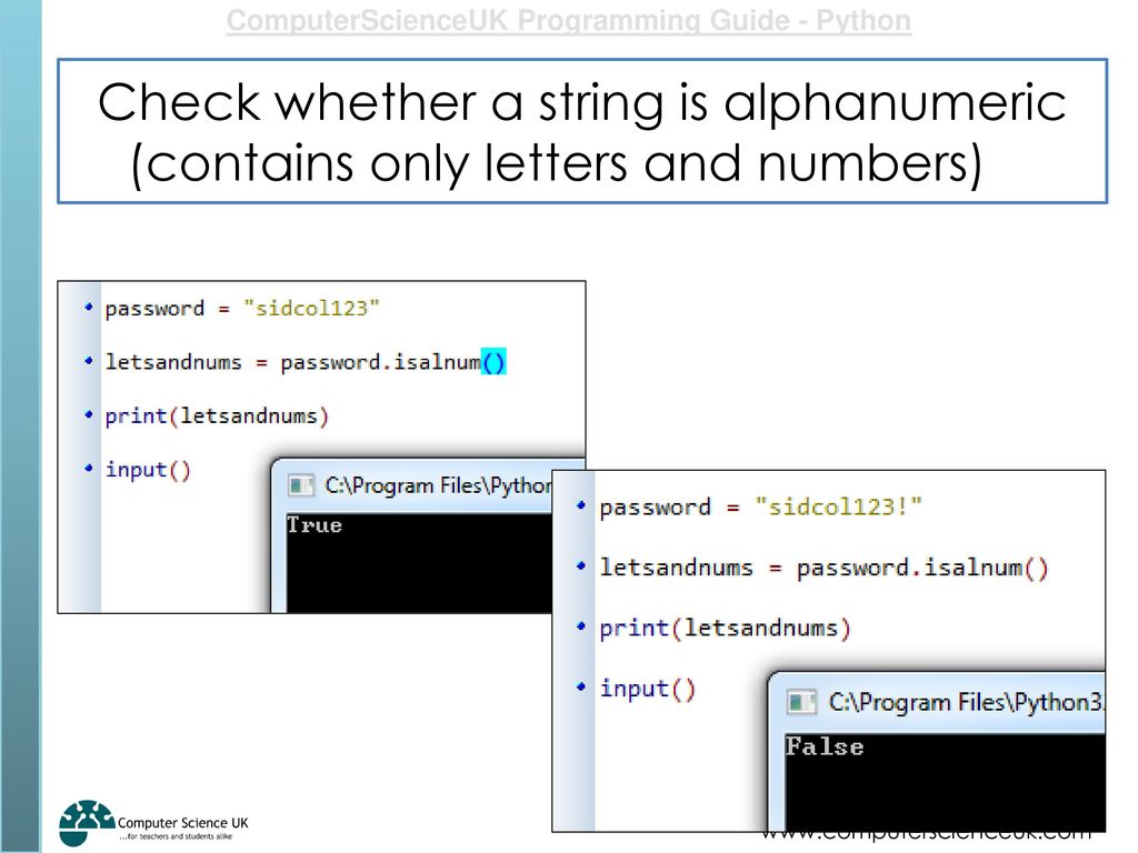 String methods programming guides ppt download