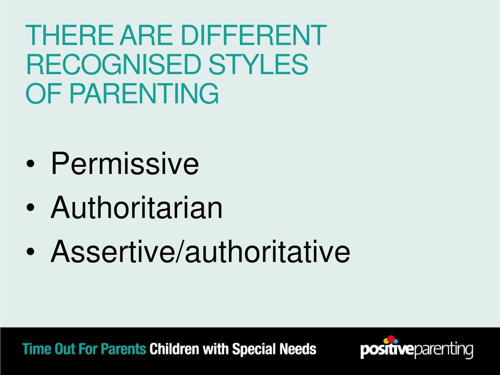 THERE ARE DIFFERENT RECOGNISED STYLES OF PARENTING