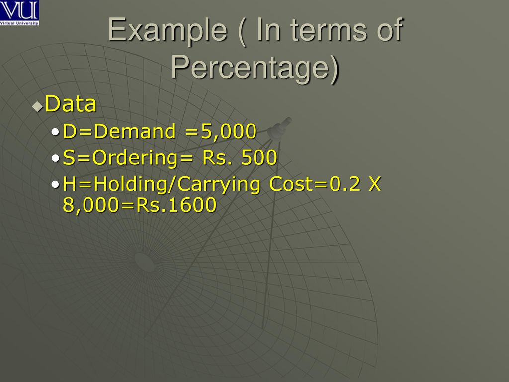 Example ( In terms of Percentage) - ppt download