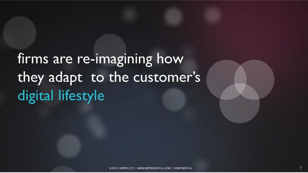 firms are re-imagining how they adapt to the customer’s digital lifestyle