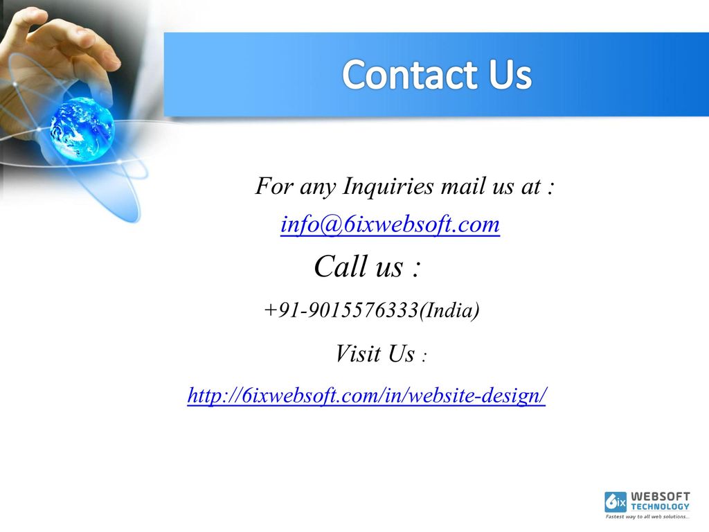 Contact Us For any Inquiries mail us at :