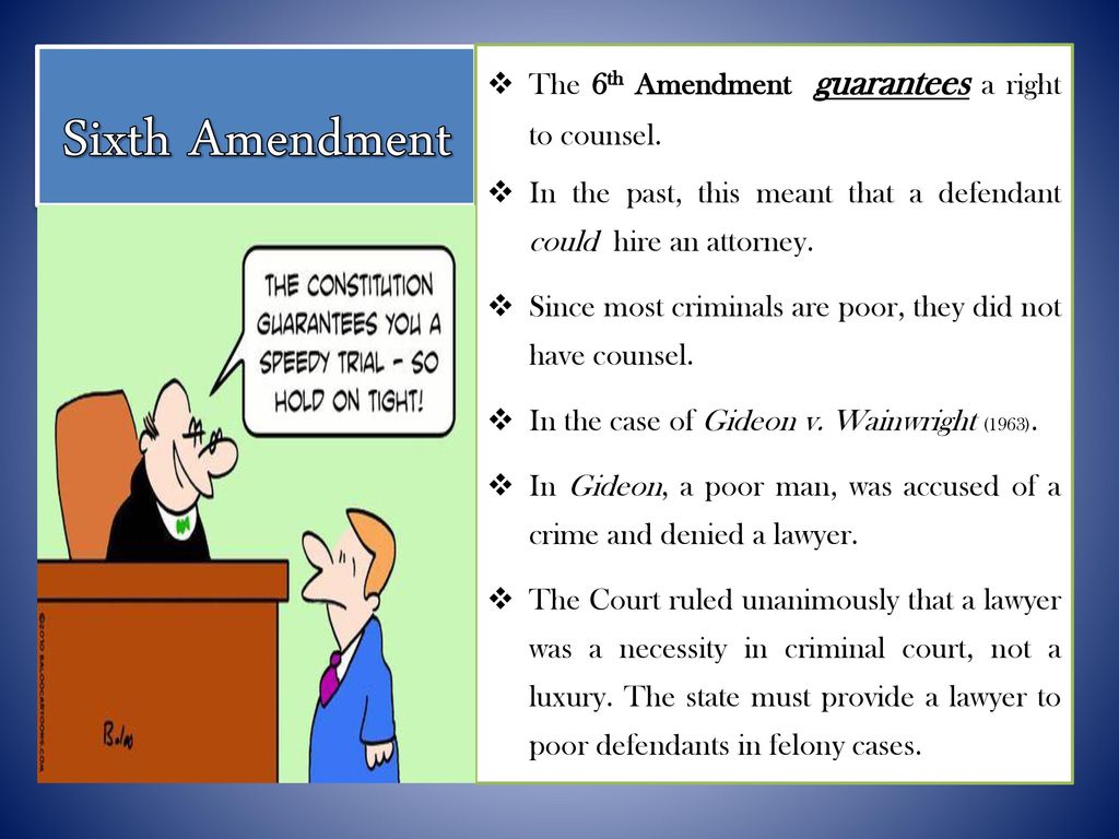 Judges as Champions of the Constitutional Right to Counsel ppt download