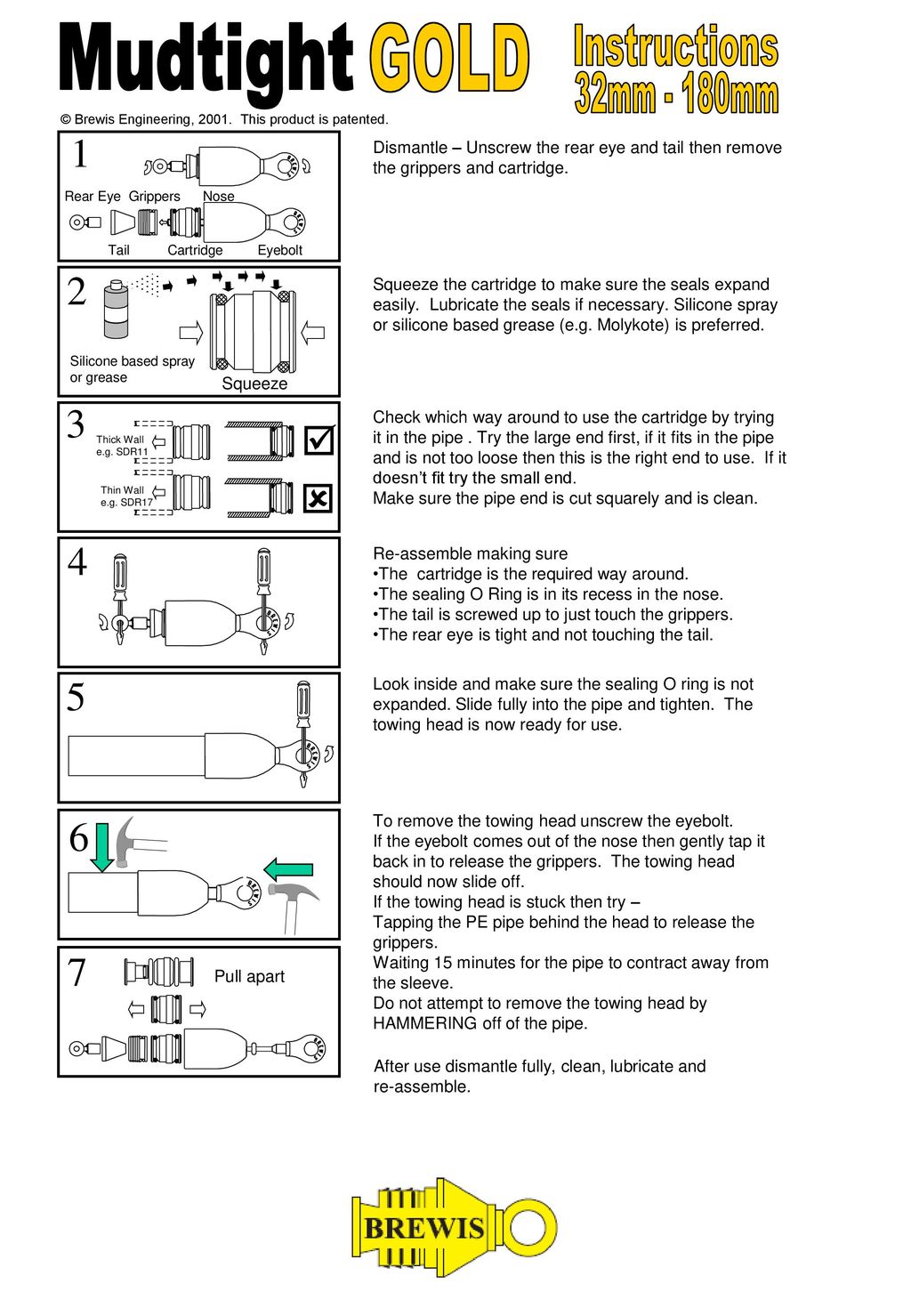 Mudtight Gold Th Y Instructions 32mm 180mm Ppt Download