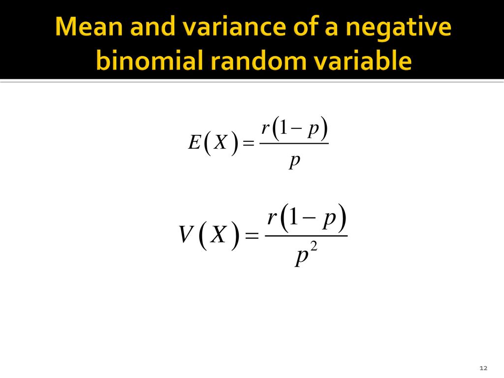 The hypergeometric and negative binomial distributions ppt download