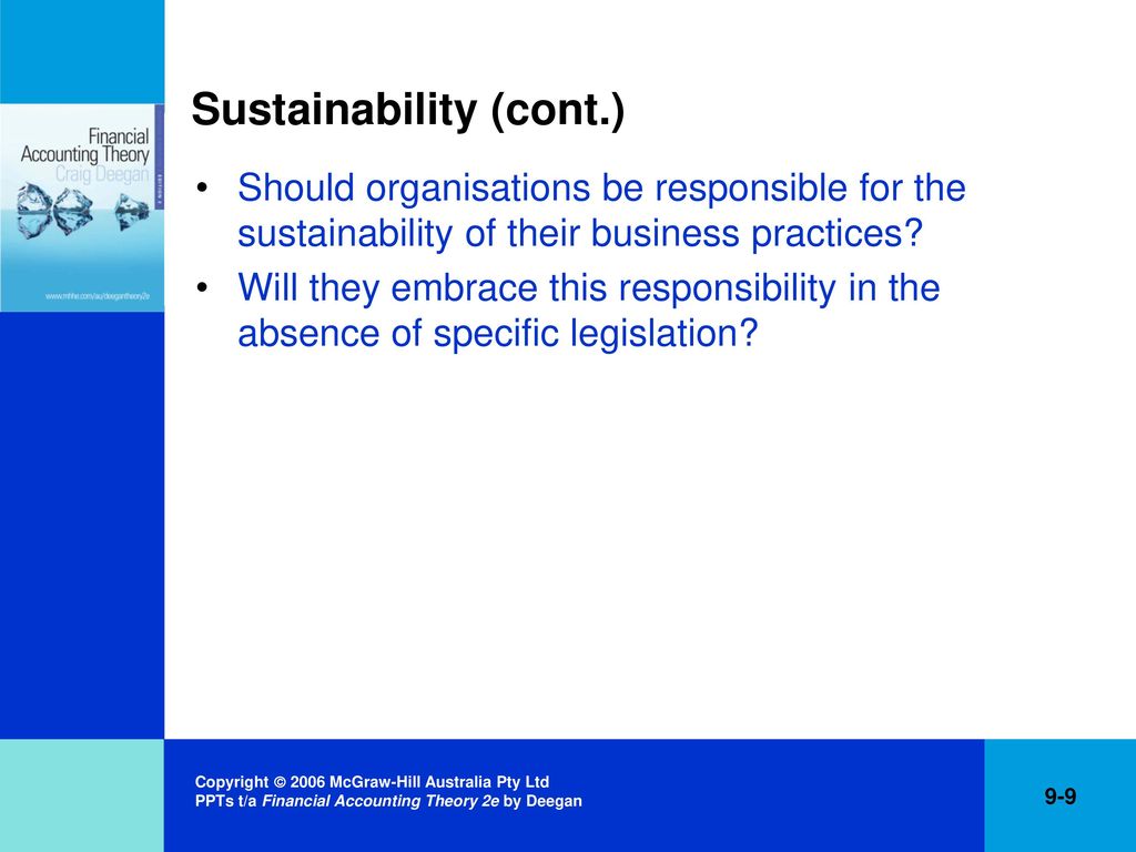 Sustainability (cont.)