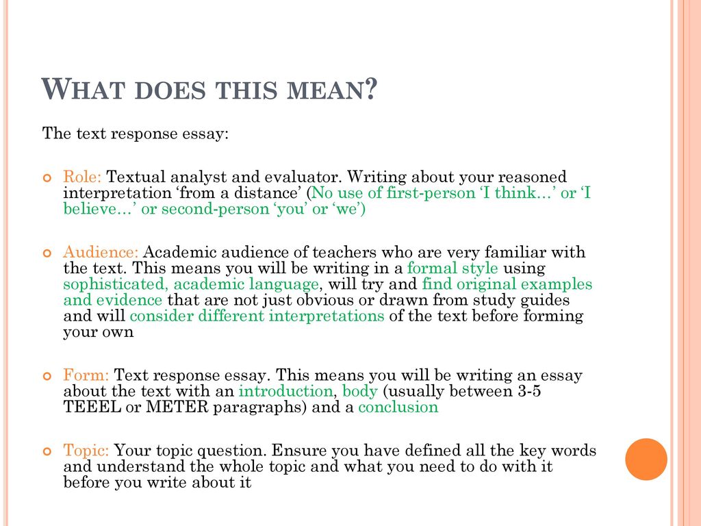 how to write a response essay example