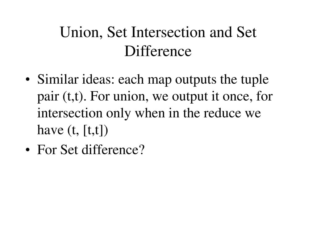 MapReduce and Data Management - ppt download