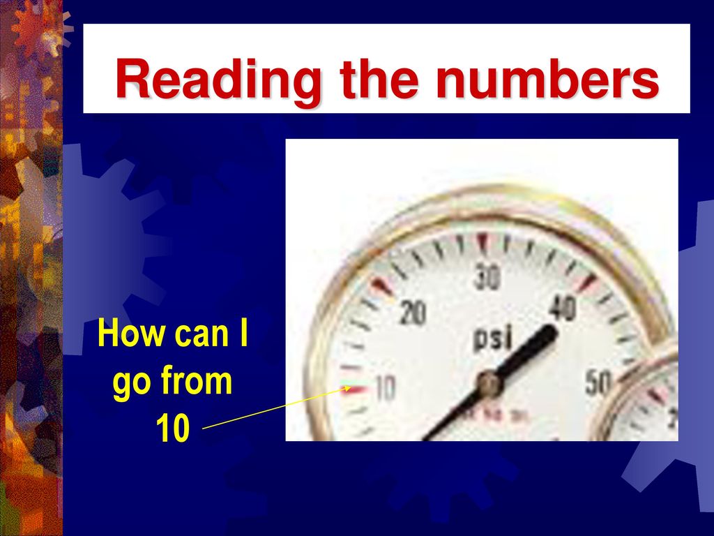 Reading the numbers How can I go from 10