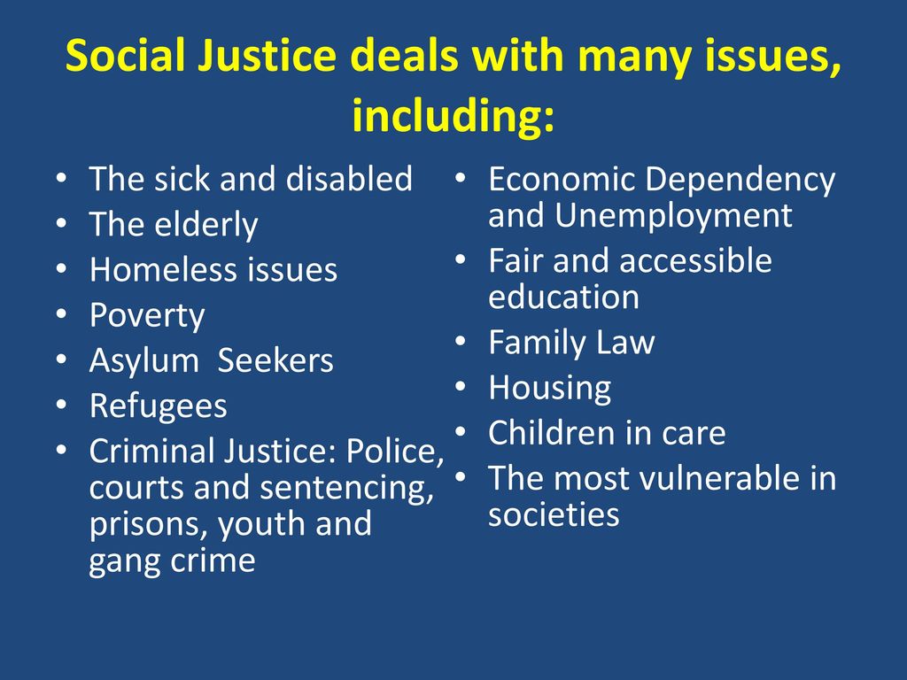 What is Social Justice? understand that people experience injustices