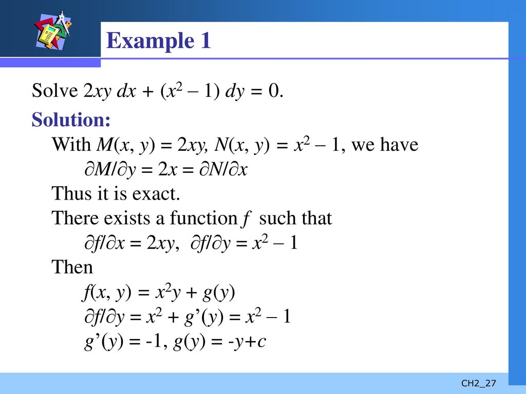 First Order Differential Equations Ppt Download First Order Differential Equations Ppt Download