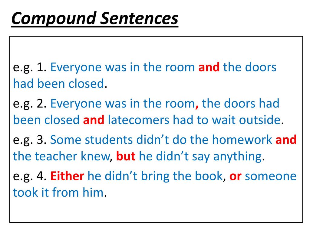 Sentence examples