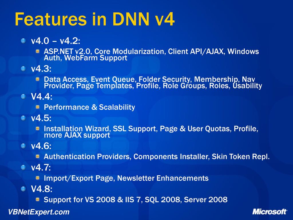 Dotnetnuke v4 web portals ppt download