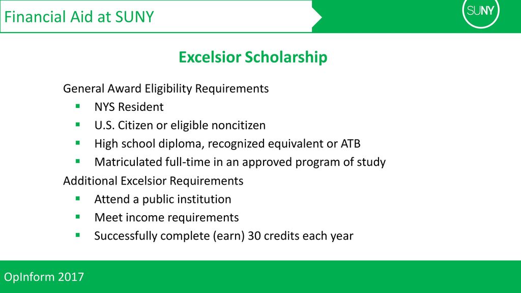 OpInform 2017 Laying the Groundwork for Student Success: Financial Aid