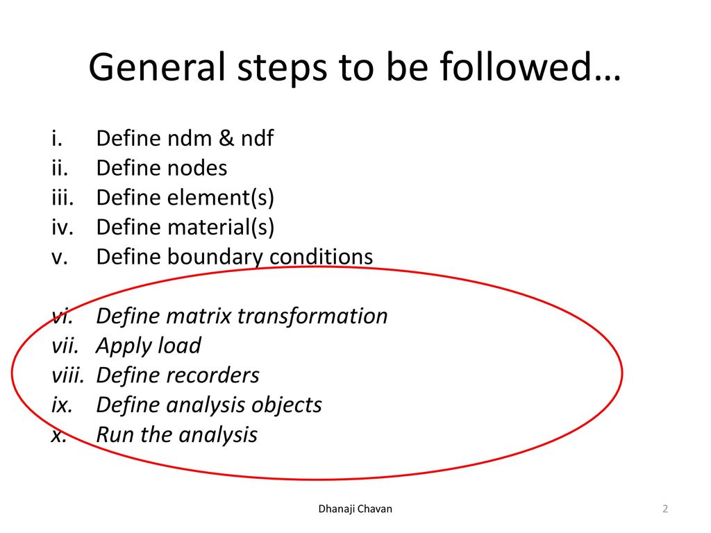 Modeling & Performing Static Analysis in OpenSees - ppt download