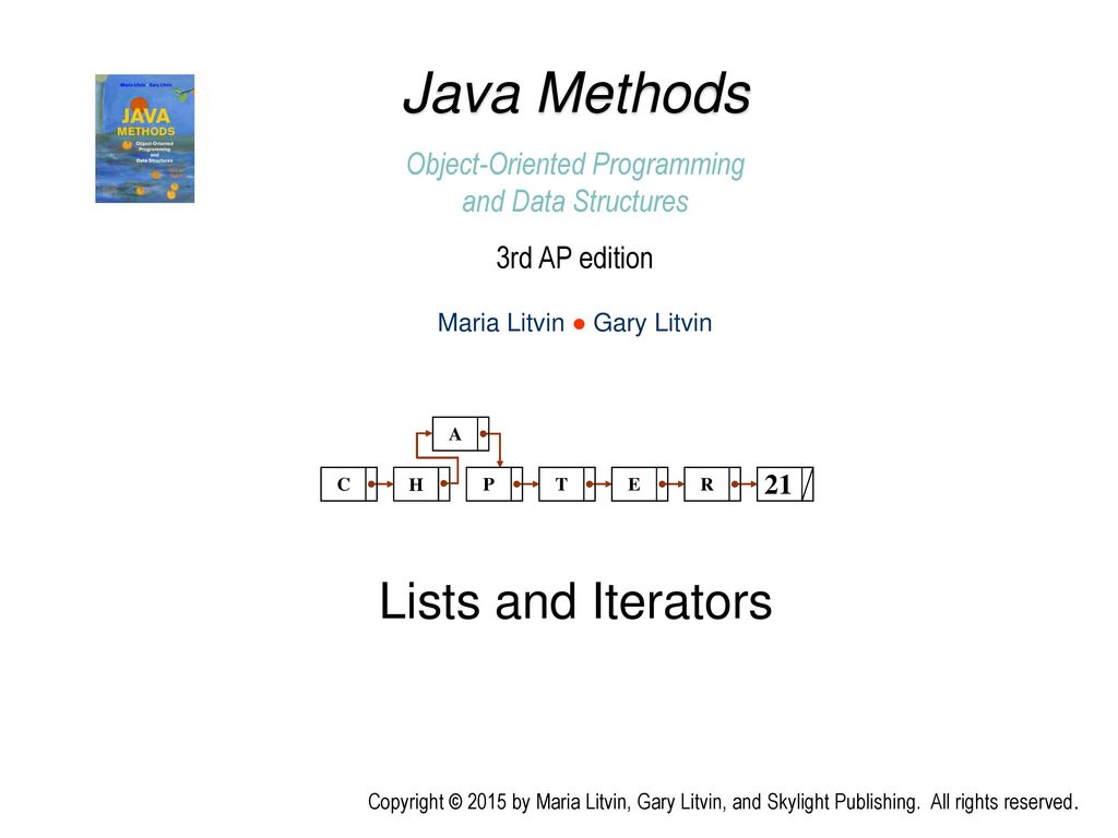 Java Methods Lists and Iterators Object-Oriented Programming - ppt download