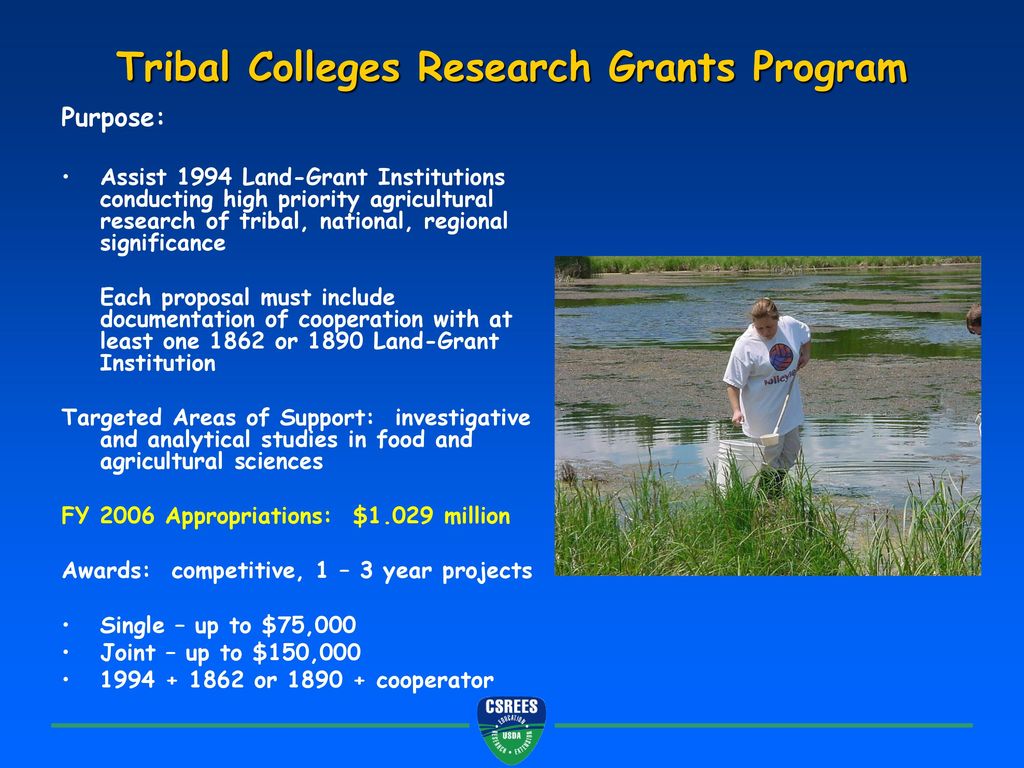 Tribal Colleges Research Grants Program