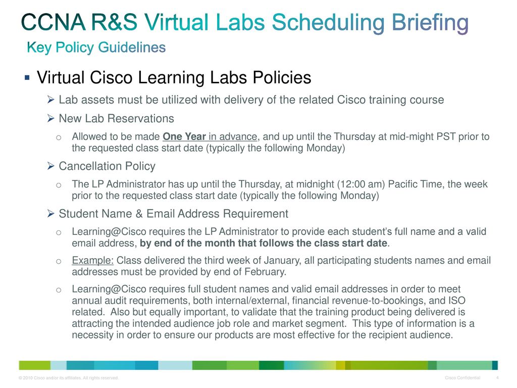 Lp cll virtual labs scheduler tool briefing ppt download