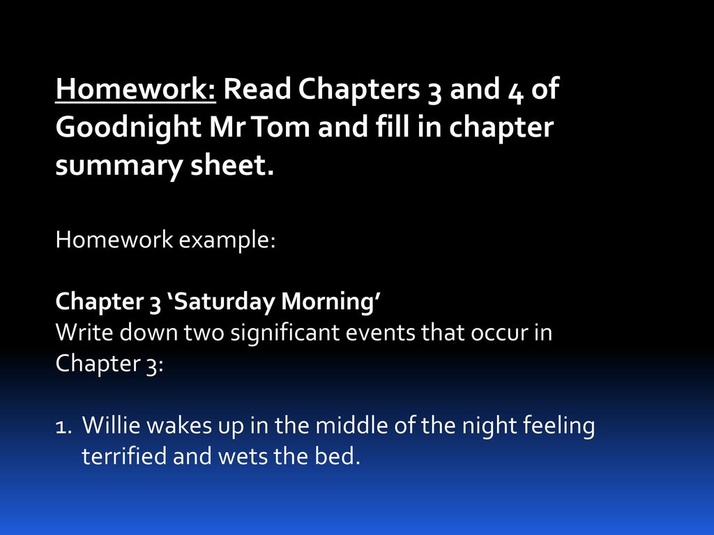 Today's objective is : To explore the techniques used by Magorian to  influence the reader's feelings towards Willie and Tom. - ppt download