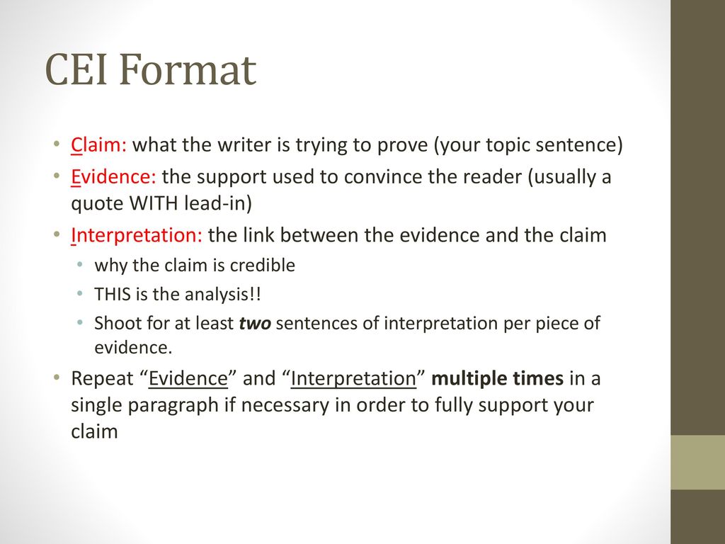Writing with CEI. - ppt download