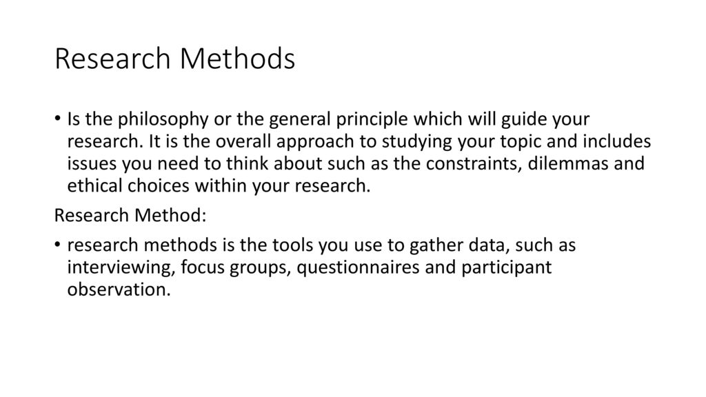 Research Methods. - ppt download