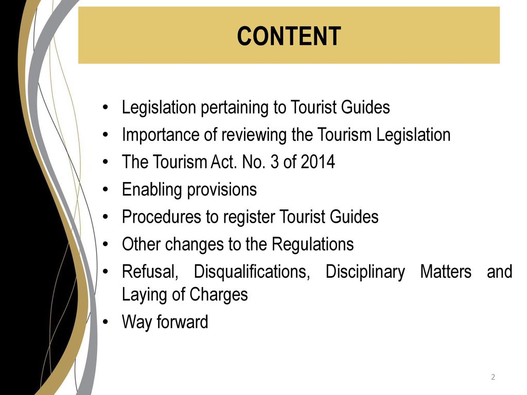 tourism act no 3 of 2014